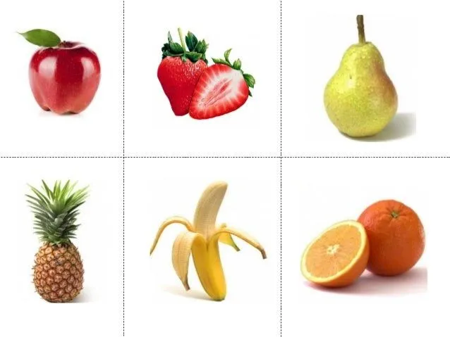 Loteria y memorama de frutas actividades 3 y 4 de noviembre