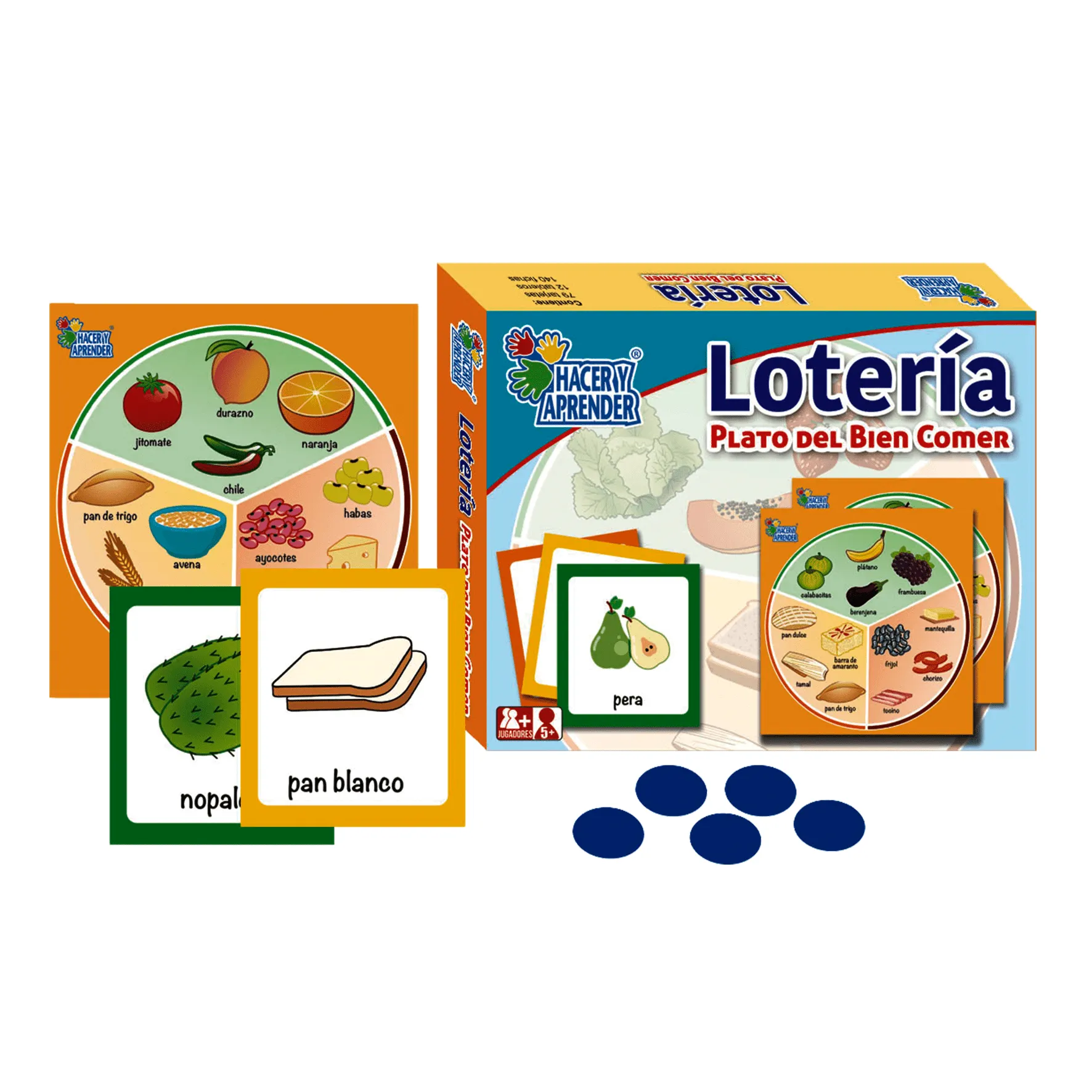 Lotería Plato del bien comer | Polillita Material Didáctico