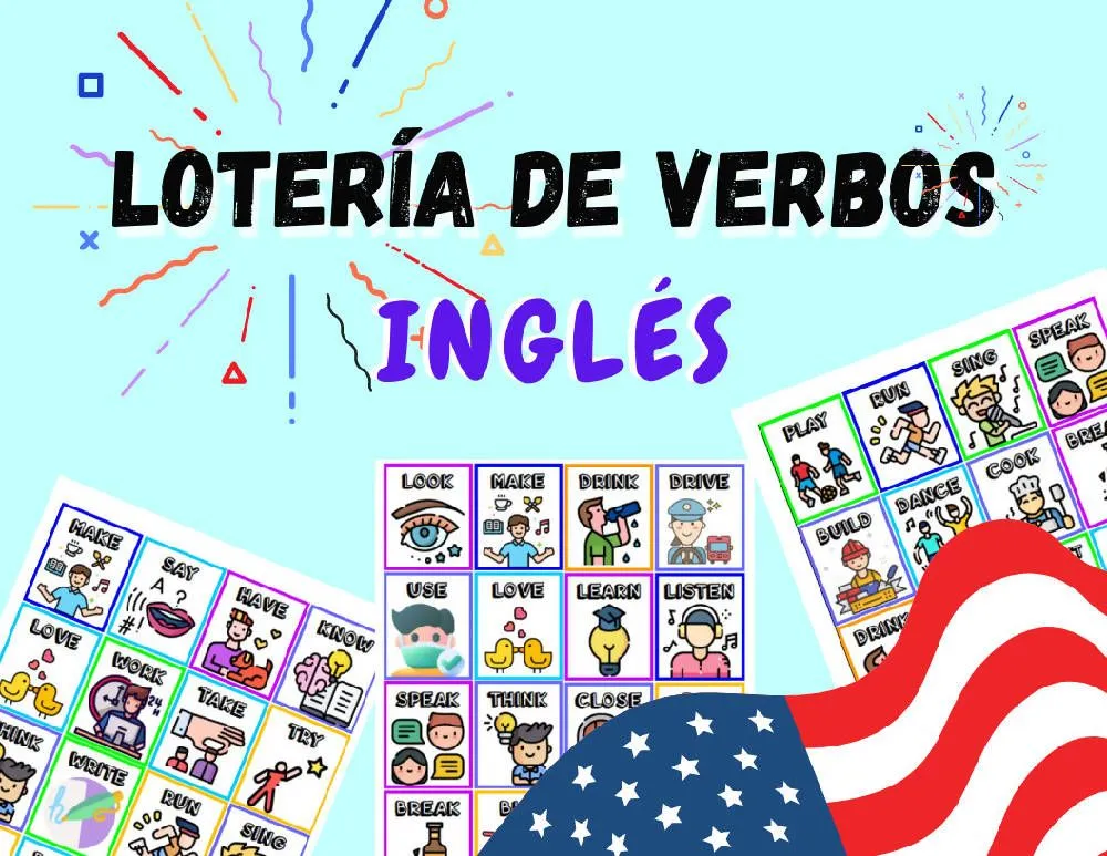 Lotería de verbos en inglés por Ciencias y más – Maesdi