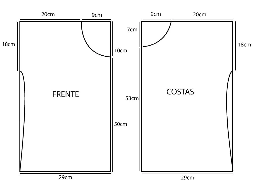 LOUCA DE IDEIAS: Molde para Blusa - SUPER FÁCIL!