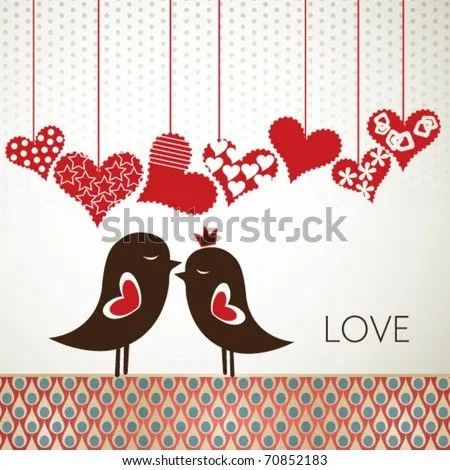 Love Birds Stock Vector 70852183 : Shutterstock