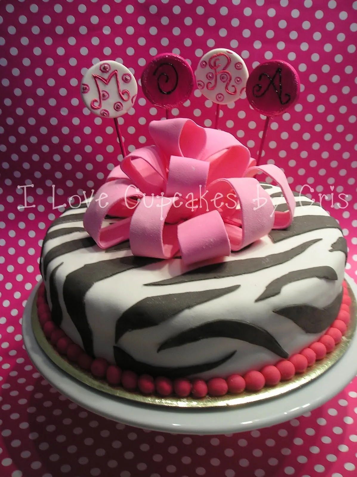 I love Cupcakes: Pastel Animal print para Mora