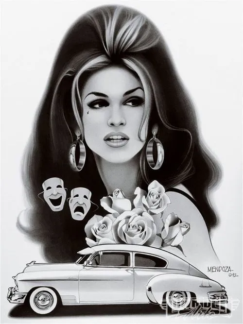 Lowrider Art Girls | lowrider art' design of a Chola.Imagine ...