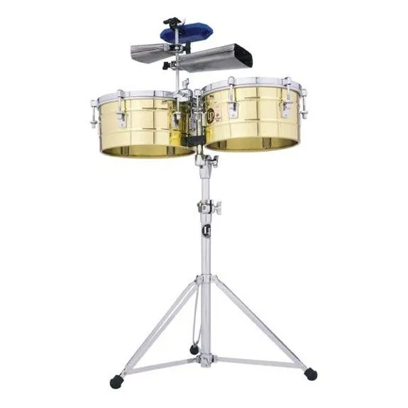 LP Tito Puente Timbale Set - 14/15 Solid Brass (257B) | Timbales ...