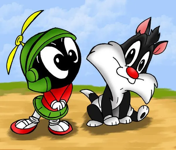 LT: Baby Marvin and Sylvester by *VivzMind on deviantART