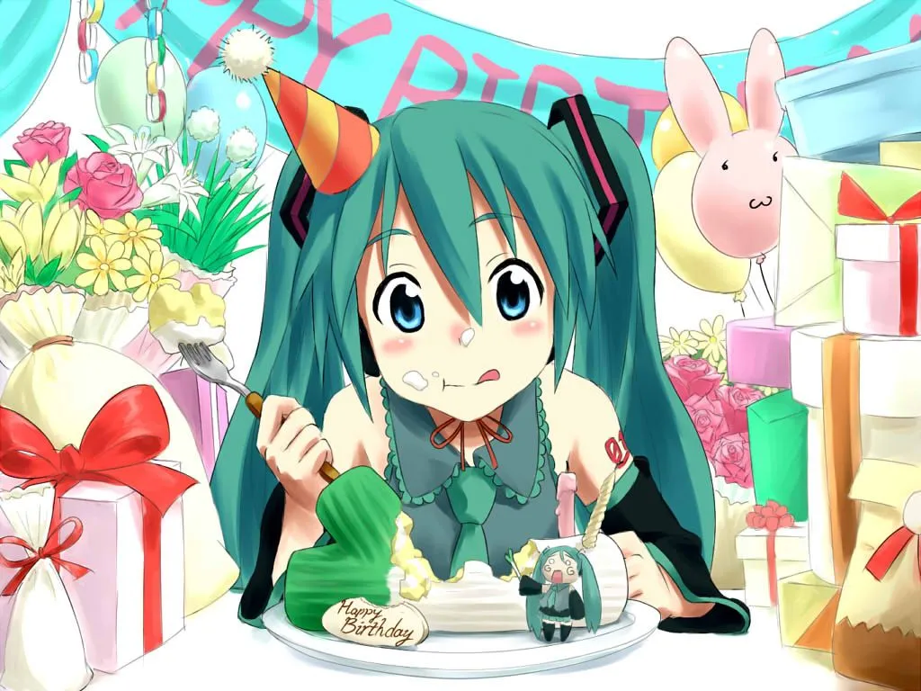 Lu Meerkat: Feliz cumple miku