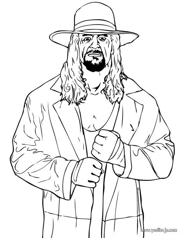  ... del luchador WWE The Undertaker - Dibujos para colorear THE UNDERTAKER