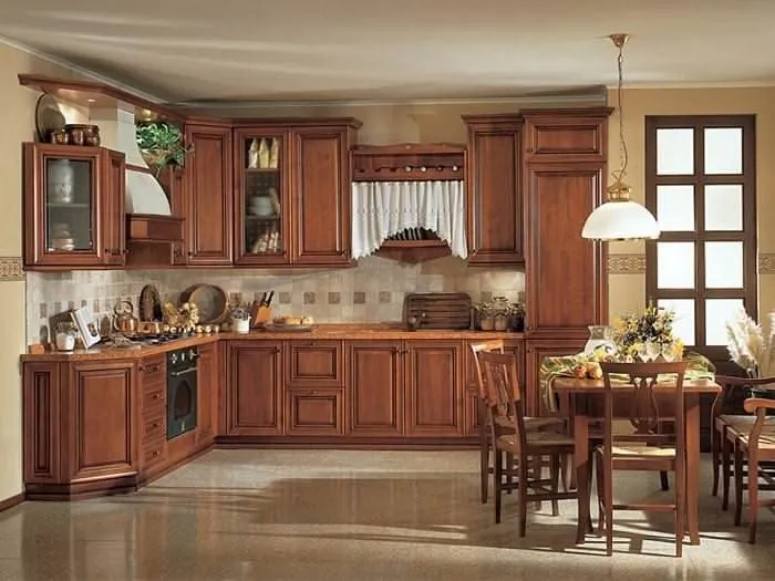 De lujo de madera maciza gabinete de cocina clásica dj-k031 ...