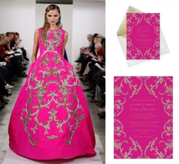 Lujo en papel: Oscar de la Renta lanza una línea de invitaciones ...