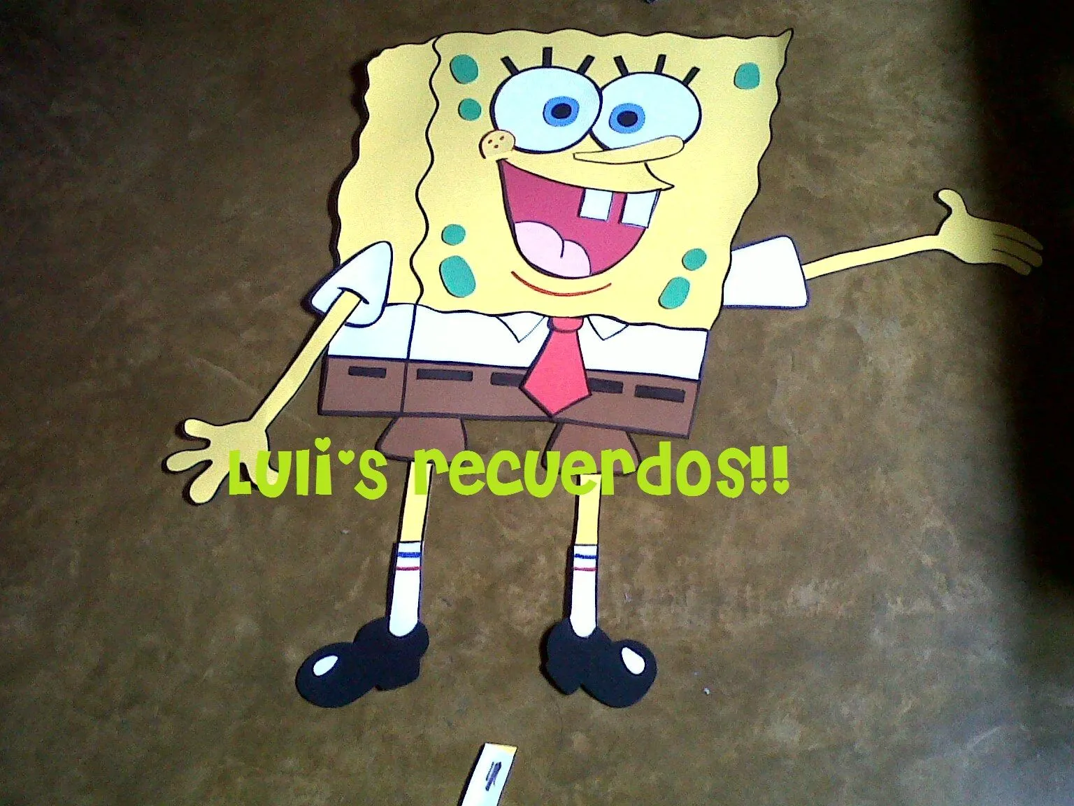 LuLi's recuerdos: bob esponja en foami