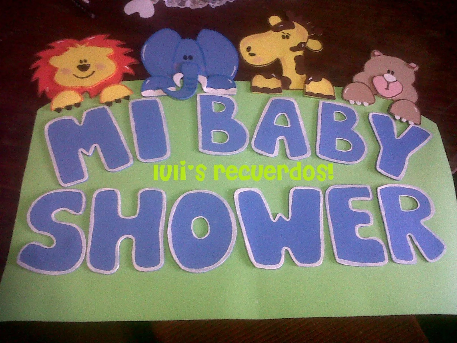 LuLi's recuerdos: cartel baby shower