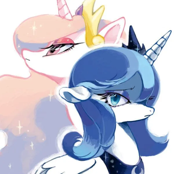 Luna and Princess Celestia by ~mutagorou0w0 on deviantART