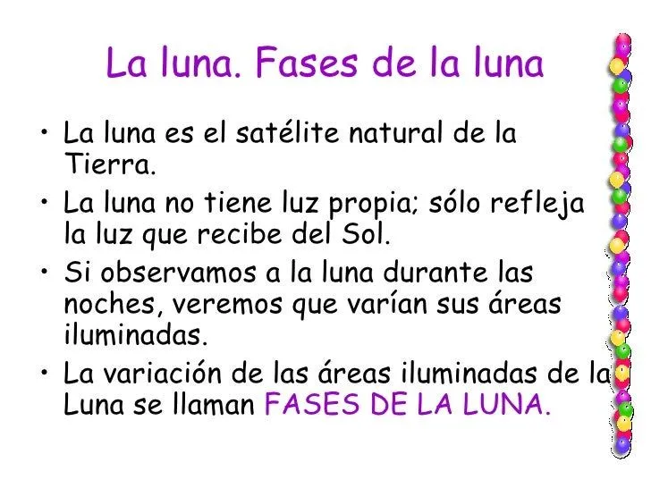 La Luna y las Fases Lunares