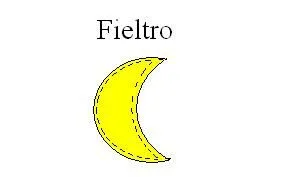  ... Luna de fieltro. Patrones de fieltro. Luna de fieltro para imprimir