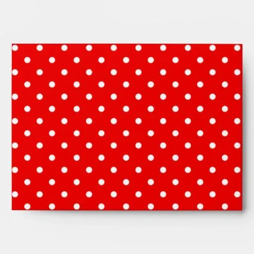 Lunares rojos y blancos | Zazzle