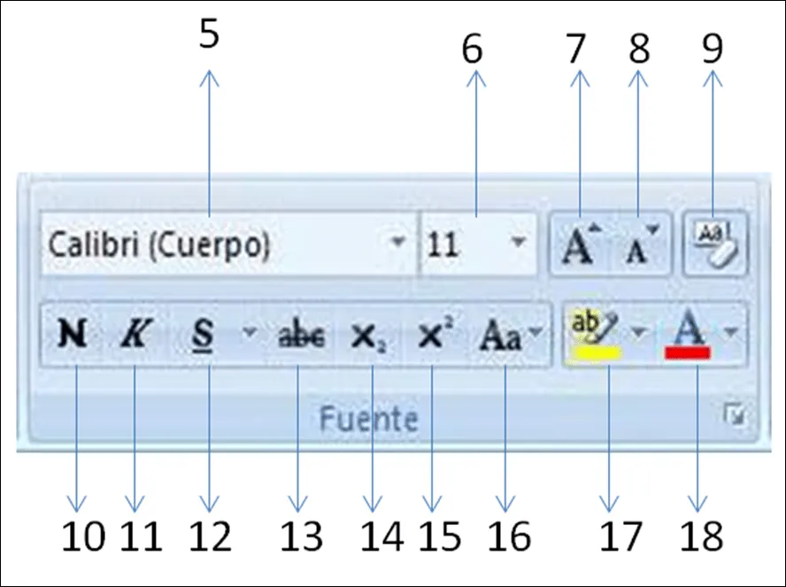 Lupe_JmVillanueva: Iconos de la Cinta de Inicio de Word