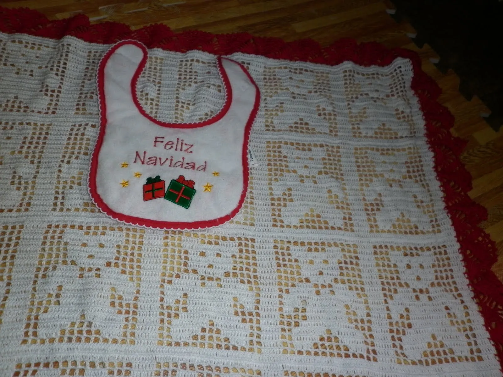 lurisvalencia: sabanilla de bebe tejida a crochet