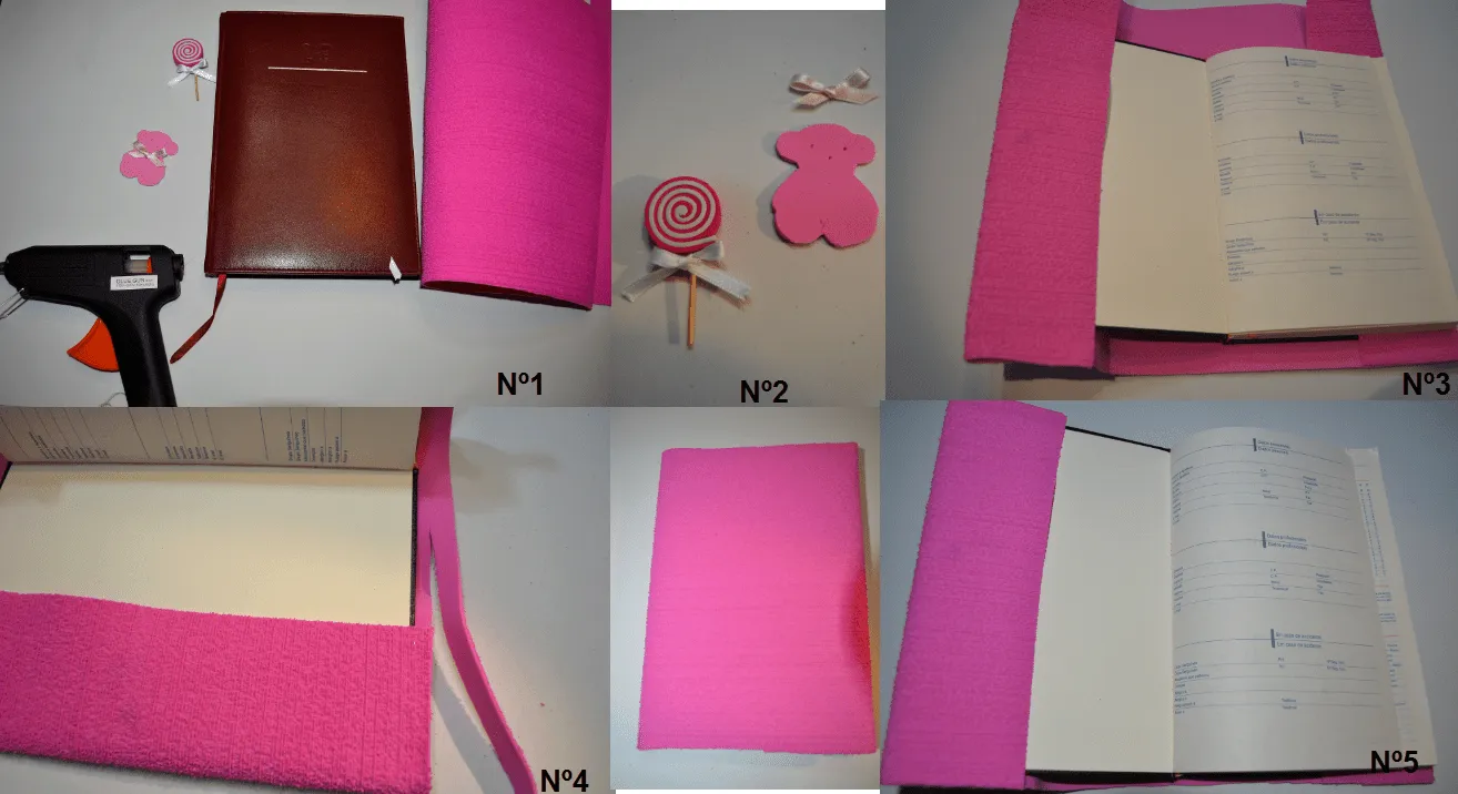 My Life in Pink : Como hacer una agenda con goma eva