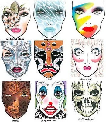 Mac Halloween Face Charts 20