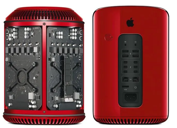 Mac Pro en color rojo para fines benéficos | HD-Tecnologia