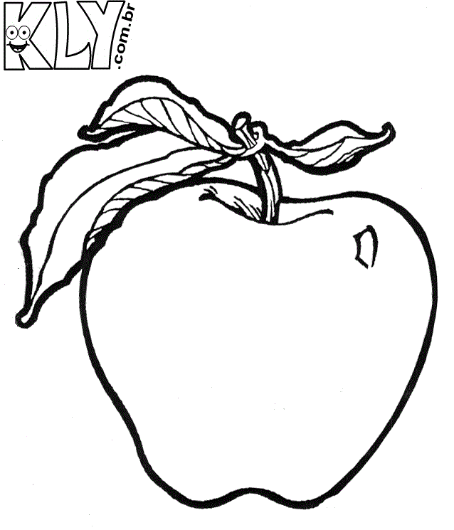 Maçã – Desenhos para Colorir - @ Desenhos Para Colorir