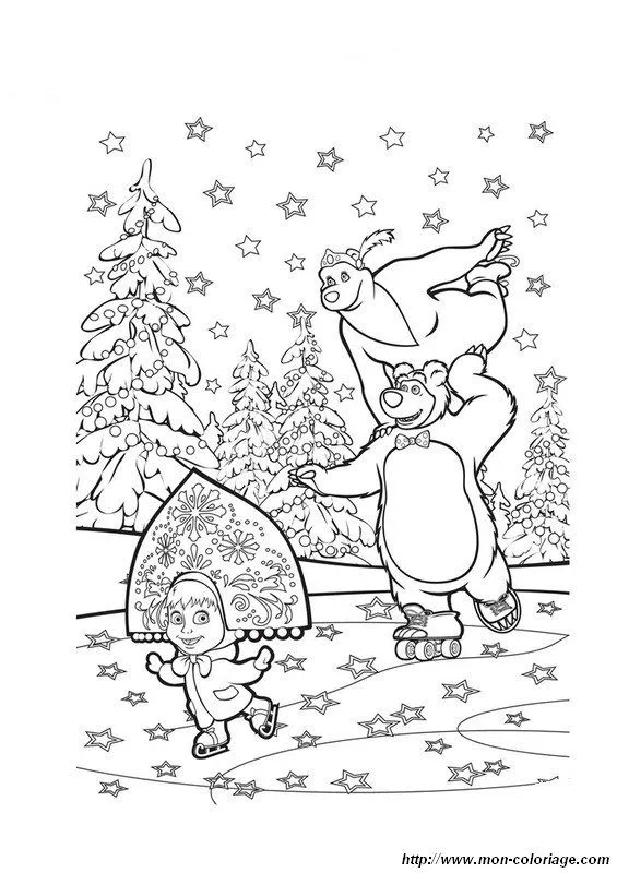 masha e orso Colouring Pages (page 3)