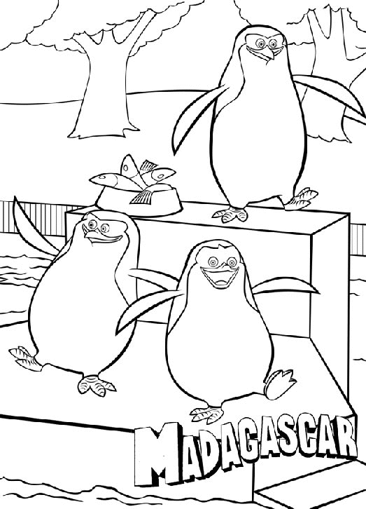 Madagascar 3 coloring pages | Minister Coloring