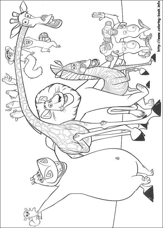 Madagascar coloring pages on Coloring-