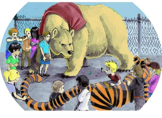 Madame Macabre: Winnie the Pooh VS Hobbes the Tiger.