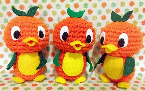 Made-to-order Disney Orange Bird Amigurumi by AmigurumiKingdom