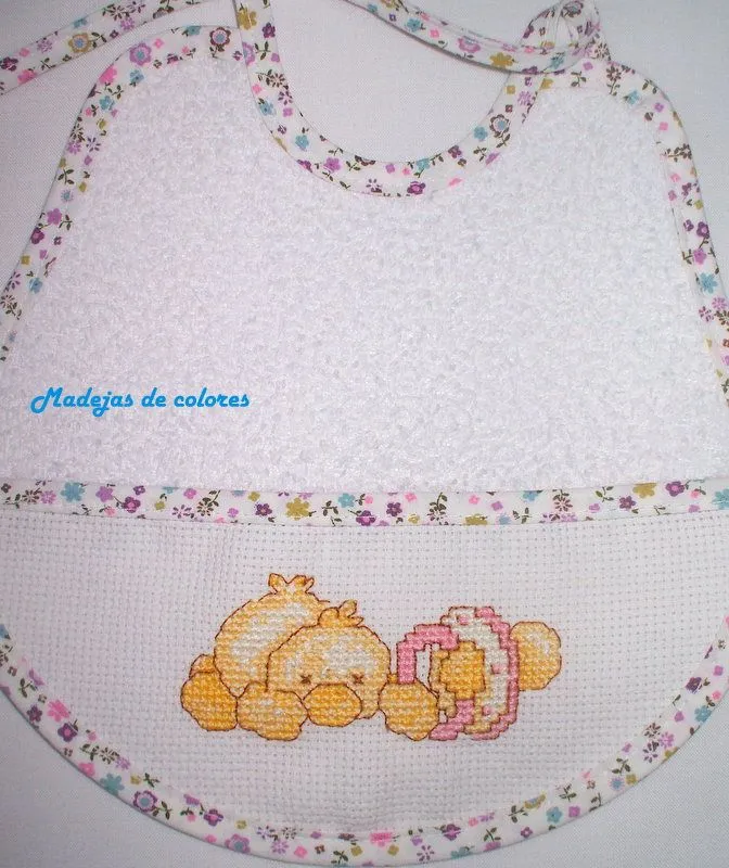 Madejas de colores: Baberos