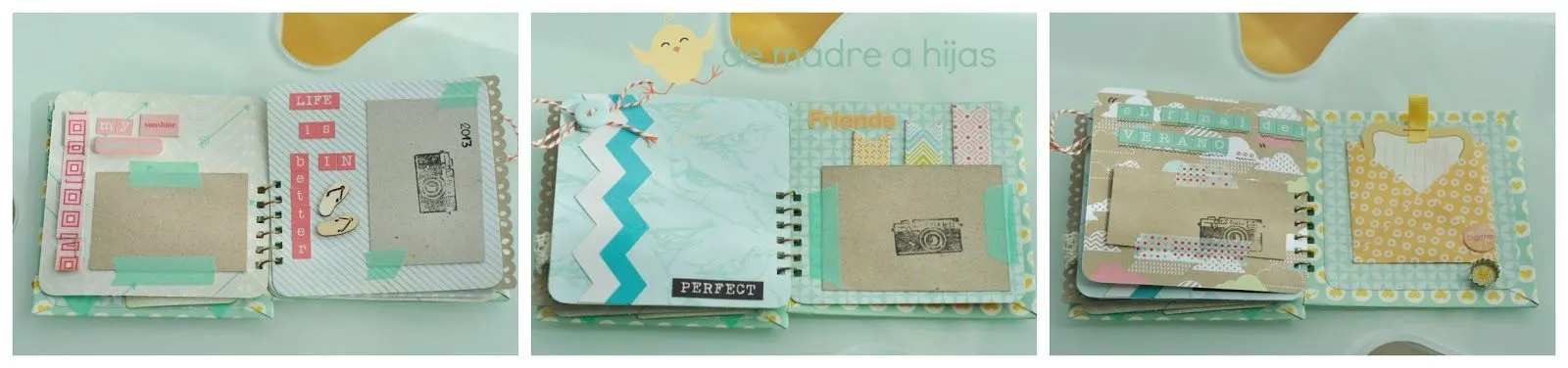 De madre a hija: Scrapbooking: album de verano. Swap Mi Cesta de ...