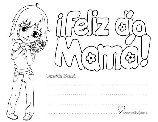 DIA DE LA MADRE LAMINAS PARA IMPRIMIR Y COMPLETAR