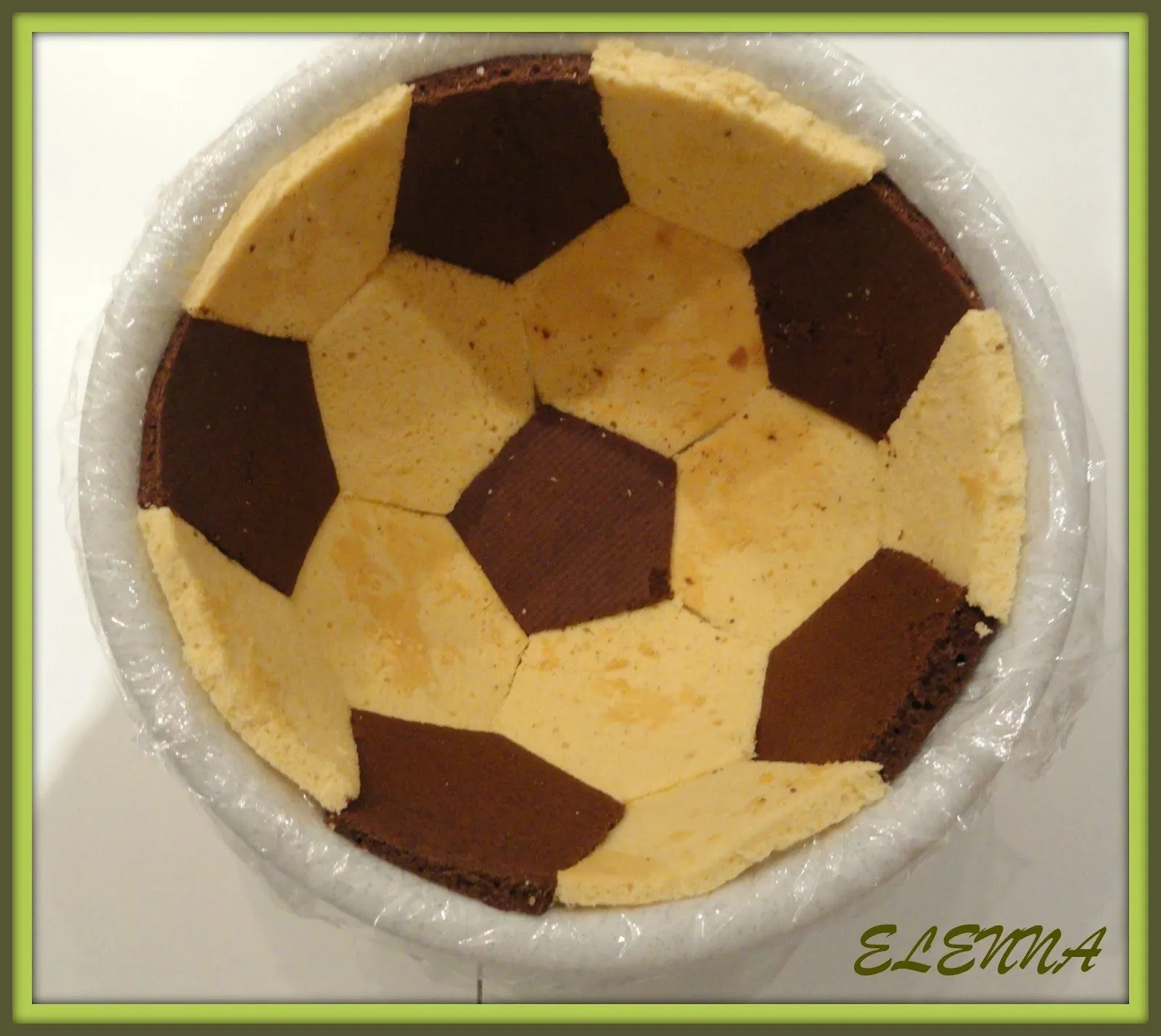 MI MADRE " la mejor cocinera del mundo ": TARTA PELOTA DE FÚTBOL