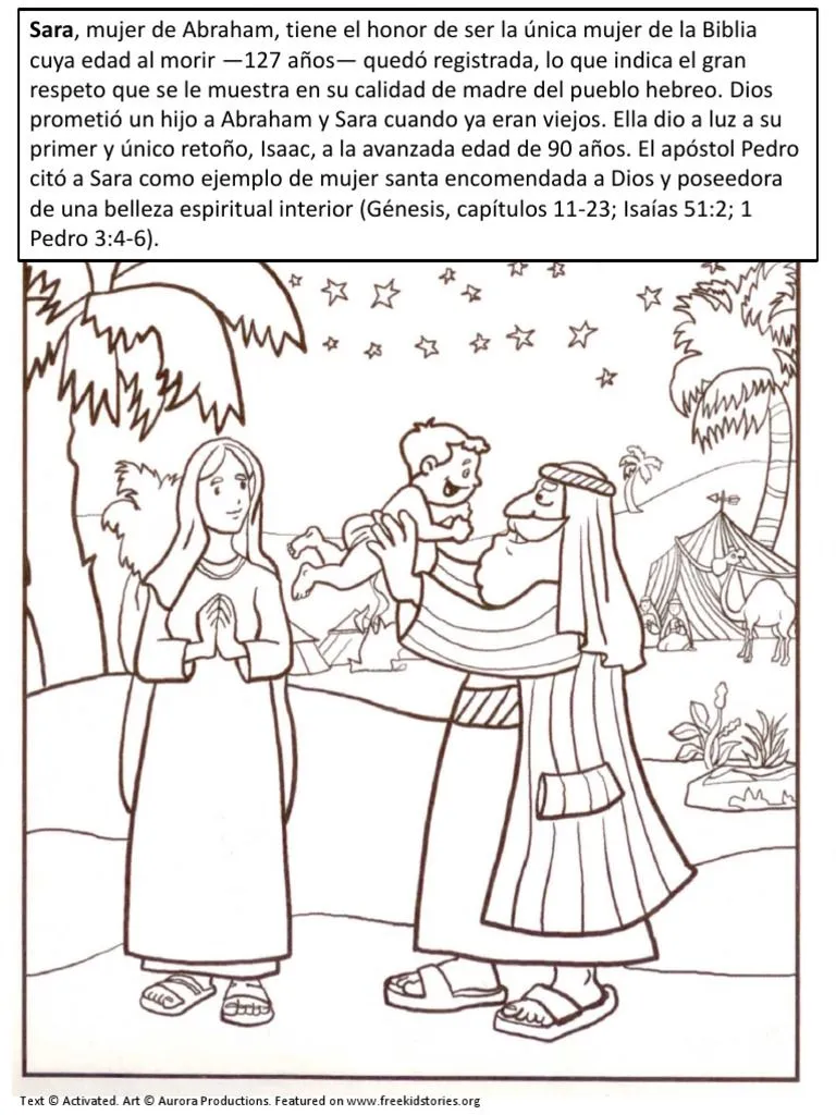 Madres de La Biblia - Paginas para Pintar | PDF | Sarah | Moisés