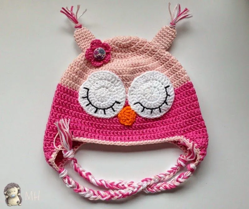 MADRES HIPERACTIVAS: Gorro Búho a Crochet para niños de 2 años ...