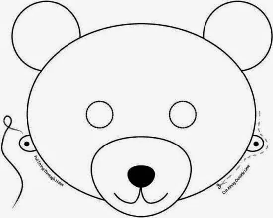 Maestra de Infantil: Caretas de animales para colorear e imprimir.