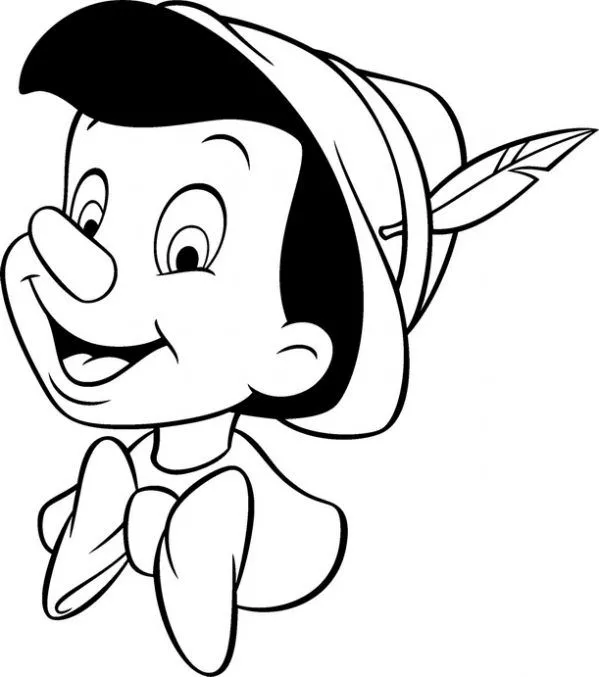 Dibujo de Pinocho para colorear. Dibujos infantiles de Pinocho ...