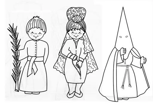 Maestra de Infantil: Dibujos para colorear en Semana Santa