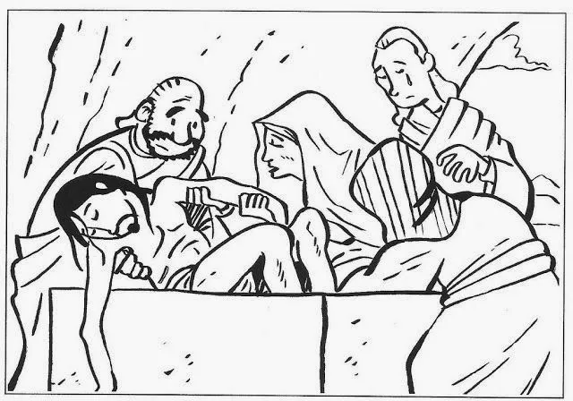 Maestra de Infantil: Escenas de Semana Santa para colorear