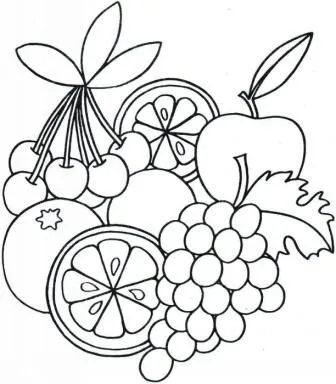 Maestra de Infantil: Frutas. Dibujos para colorear