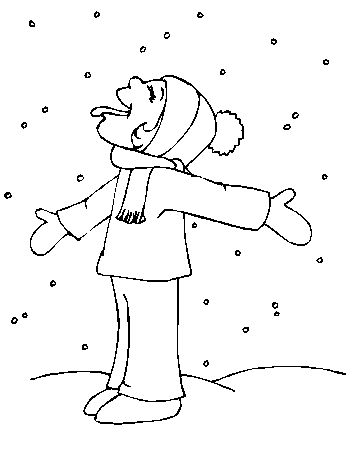 Maestra de Infantil: El invierno. Dibujos para colorear.