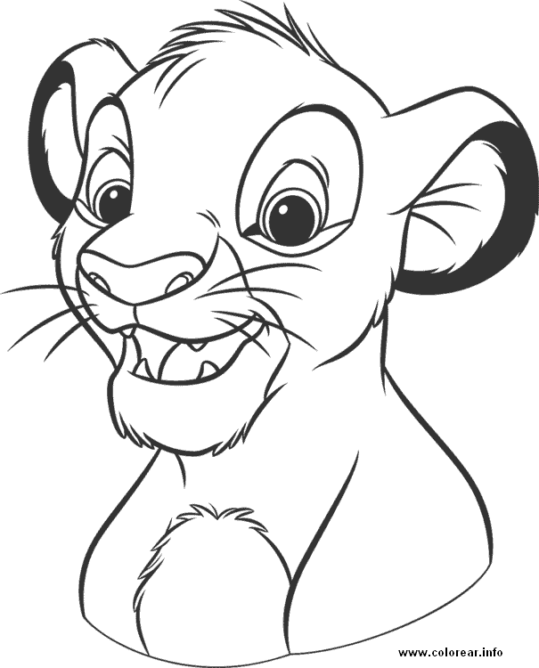 Imagenes de caras de leones para colorear - Imagui