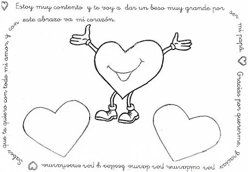 Maestra de Infantil: Tarjetas para colorear en el día del padre