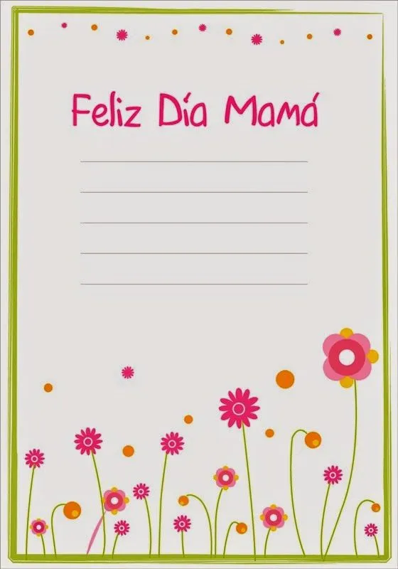 Maestra de Infantil: Tarjetas de felicitación para el día de la madre