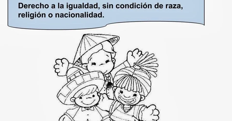 Maestra de Primaria: Los derechos del niño. Carteles para colorear. 20 de  noviembre.