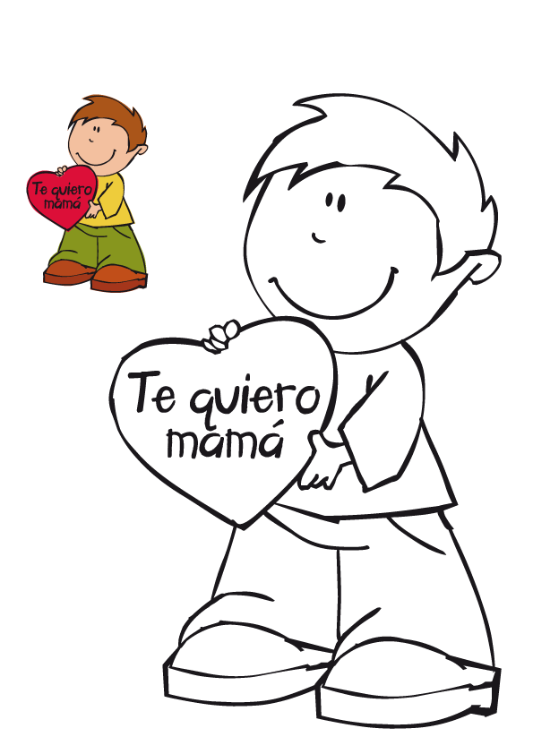 Maestra de Primaria: Tarjetas del día de la Madre para colorear