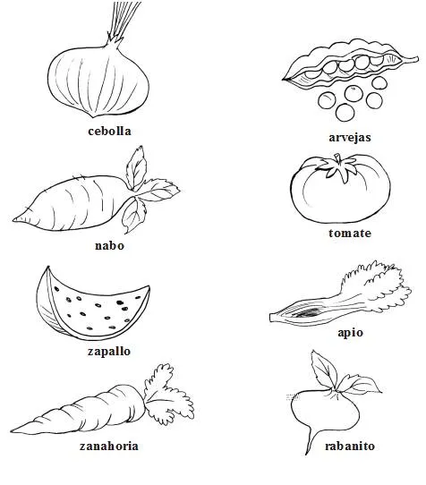 Los alimentos de origen mineral para colorear - Imagui