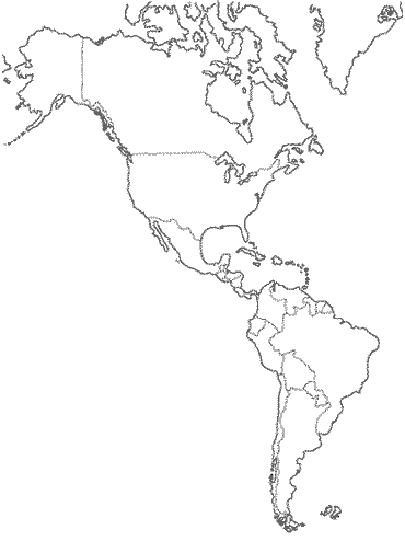 De maestro a maestro: Mapa de américa sin nombres