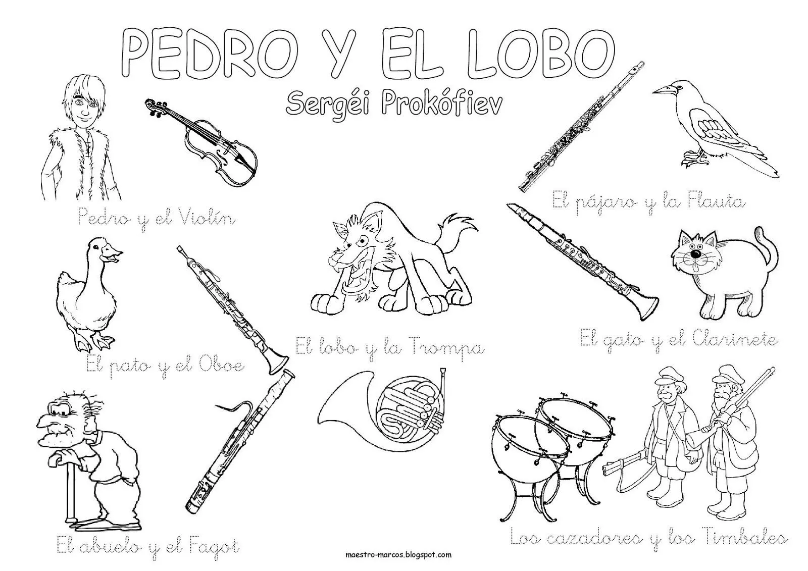 Maestro Marcos: PEDRO Y EL LOBO